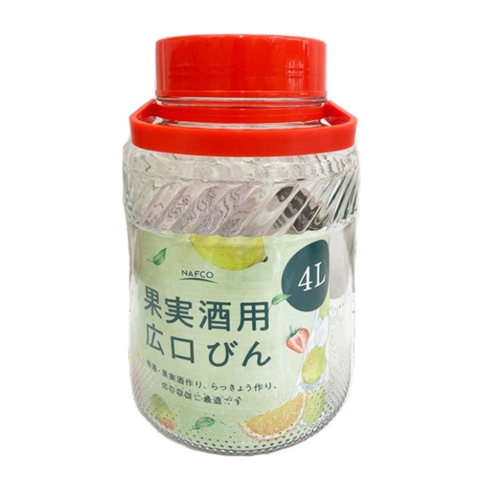 果実酒用広口びん 4L(5号型) STK-017