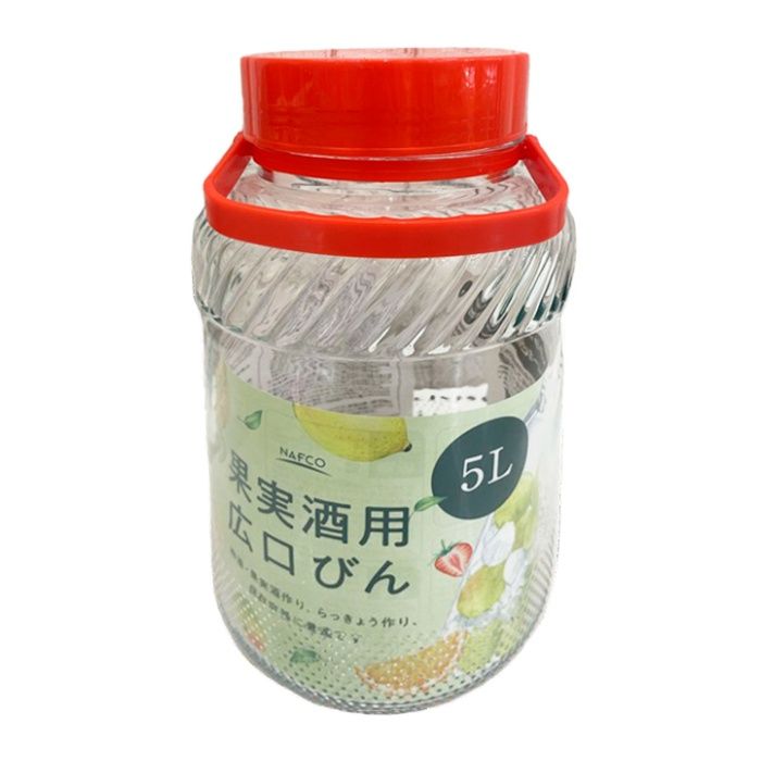 果実酒用広口びん 5L(7号型) STK-018