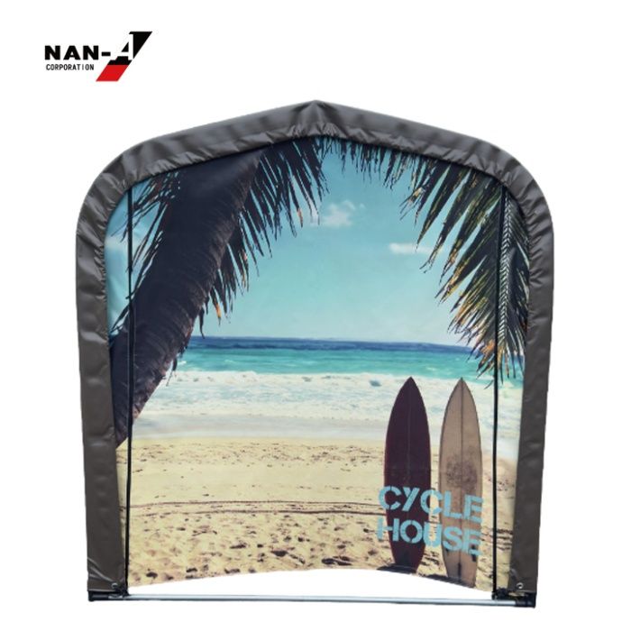 南榮工業 サイクルハウス 3台用SB　前幕ビーチの説明画像2