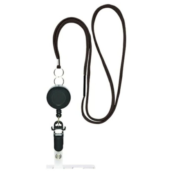 ソニック リール式 吊下げひも バラ 黒 NF-569-D