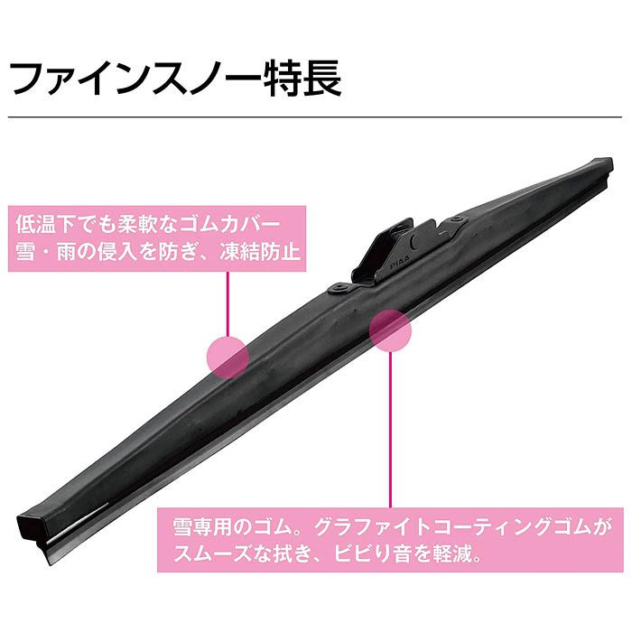 PIAA ファインスノー グラファイトコーティングゴム 1本入 FG50Wの説明画像2