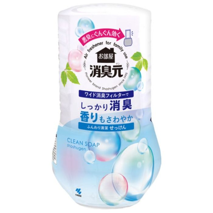 小林製薬 お部屋の消臭元 ふんわり清潔せっけん 400ml