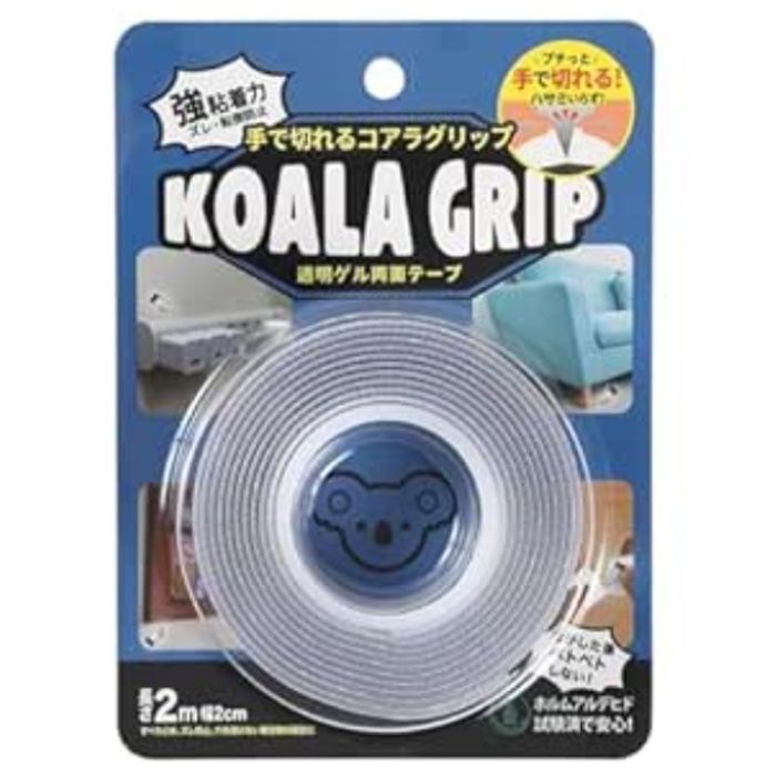 ジット 透明ゲル両面テープ　コアラグリップ 2m×2cm