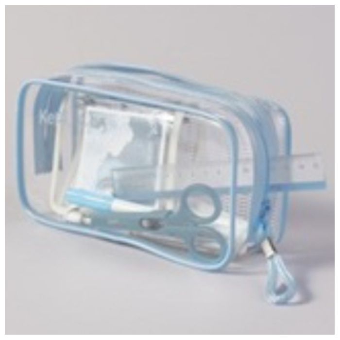 レイメイ藤井 keptクリアペンポーチブルーグレー KPF9026Aの説明画像2