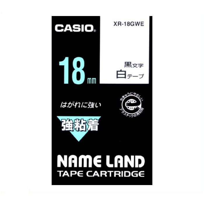 CASIO ネームランドテープ XR-18GWE