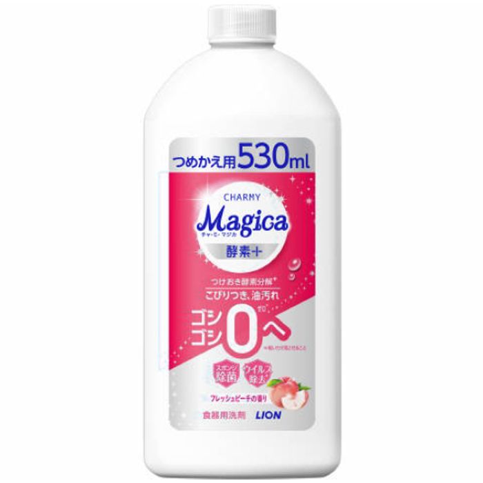 ライオン マジカ酵素プラス フレッシュピーチの香り 詰替 530ml