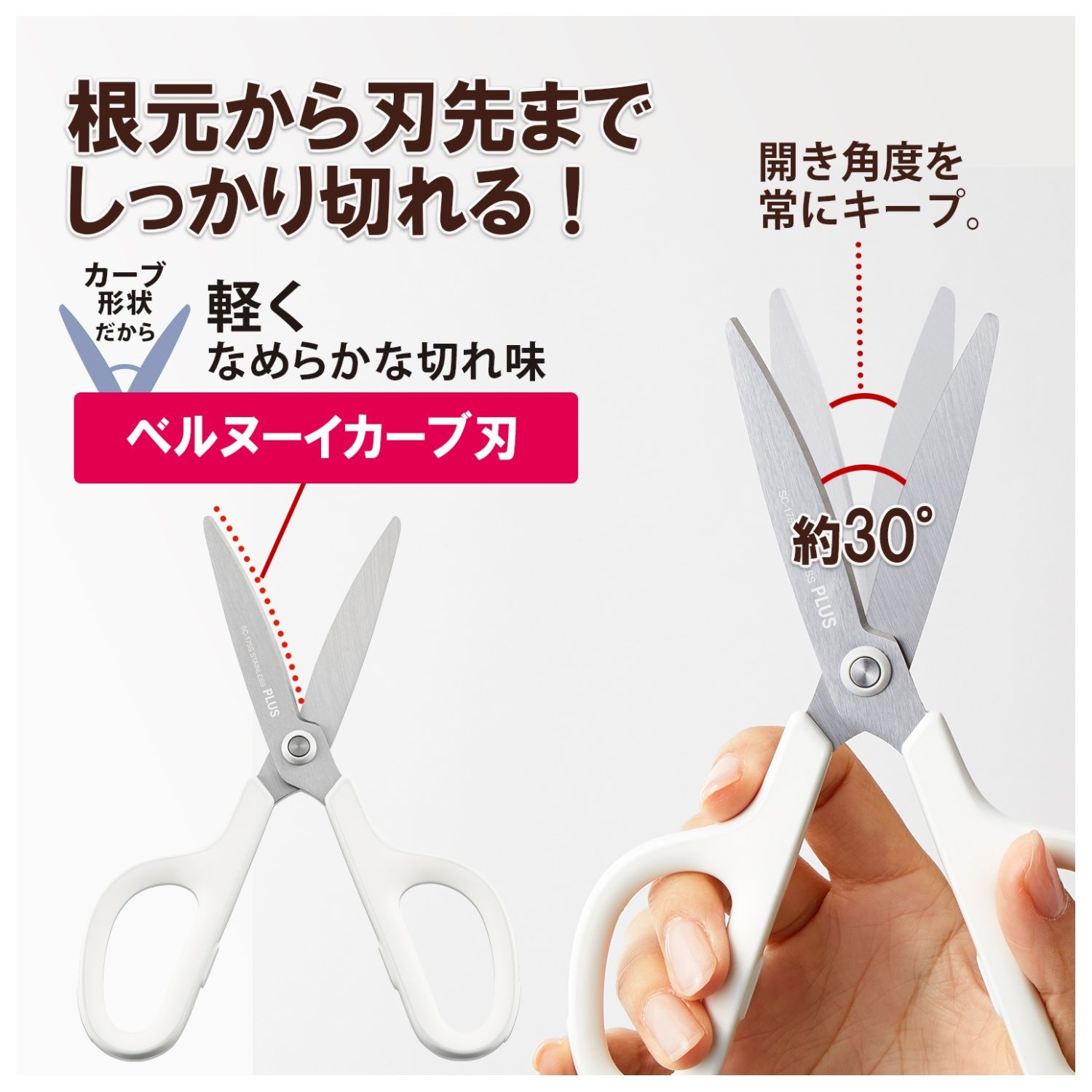 プラス フィットカットカーブS型 R-WH 34151の説明画像3