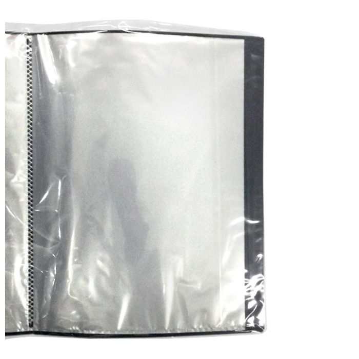 ナフコ A4 クリヤーブック 20P ブラック NAFA20-BKの説明画像2