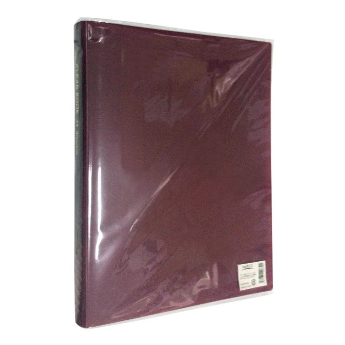 ナフコ A4 クリヤーブック 40P ボルドー NAFA40-BD