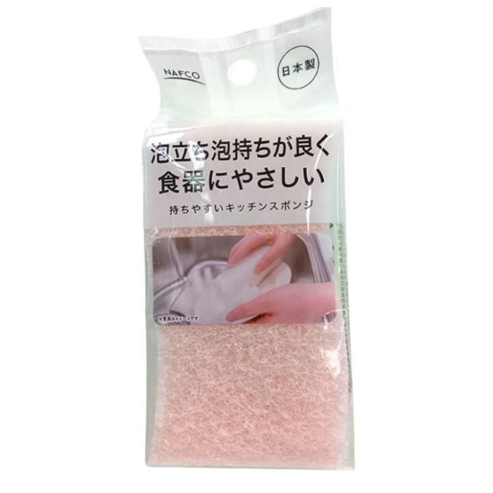ワイズ ナフコ 泡立ち泡持ちが良く 食器にやさしい 持ちやすいキッチンスポンジ NZ‐018