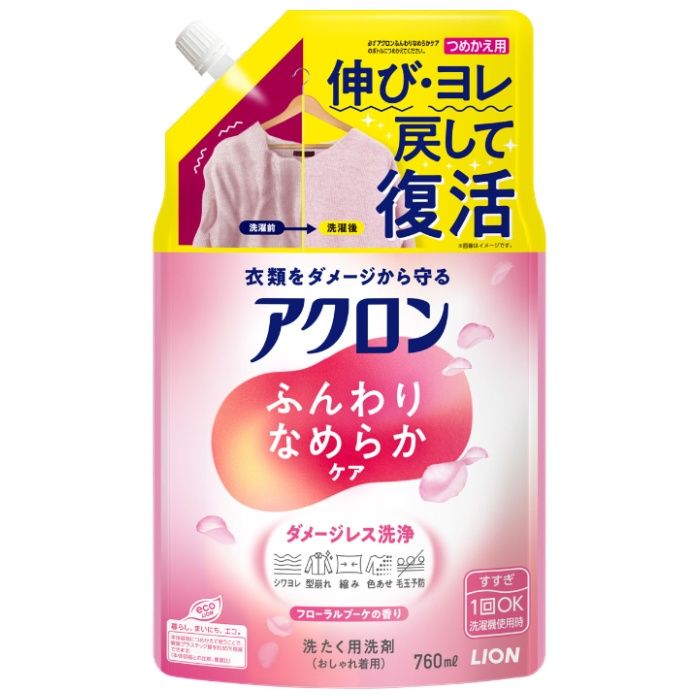 ライオン アクロン なめらかケア詰替760ml