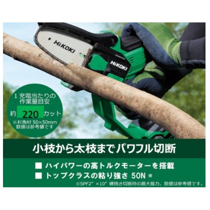 ハイコーキ ミニチェンソーセット CS1810DDセットの説明画像2