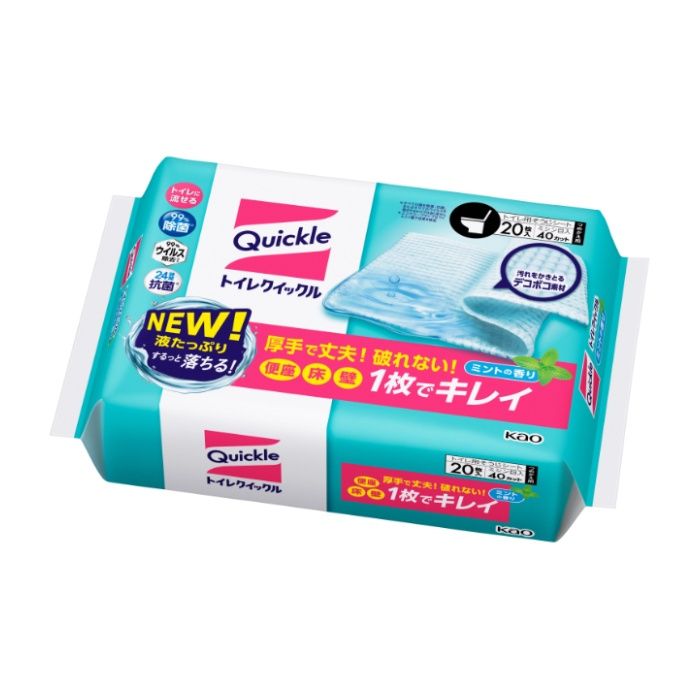 花王 トイレクイックル　つめかえ用　ジャンボパック　20枚入
