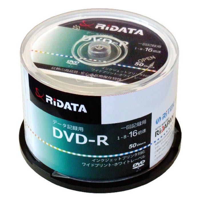 RiDATA データ用DVD-Rスピンドルケース50枚 D-R47GBPW50RDC