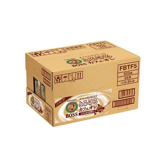 サントリーフーズ ボス とろけるカフェオレ 500ml×24本 ケースの説明画像2