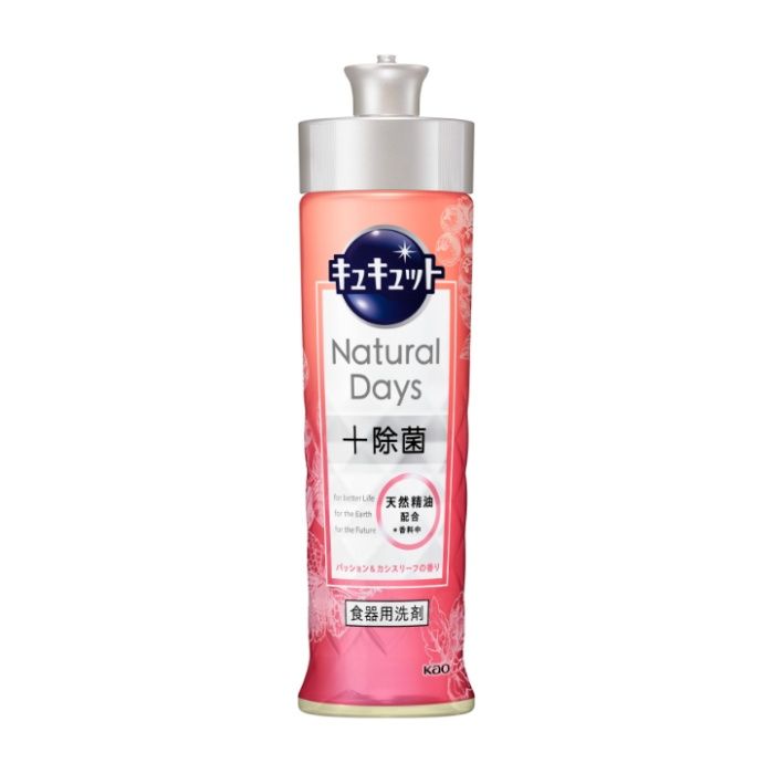花王 キュキュット　Natural　Days+除菌　パッション&カシスリーフの香り　本体　220ml