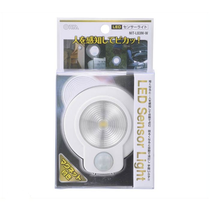 LEDセンサーライト NIT-L03M-W