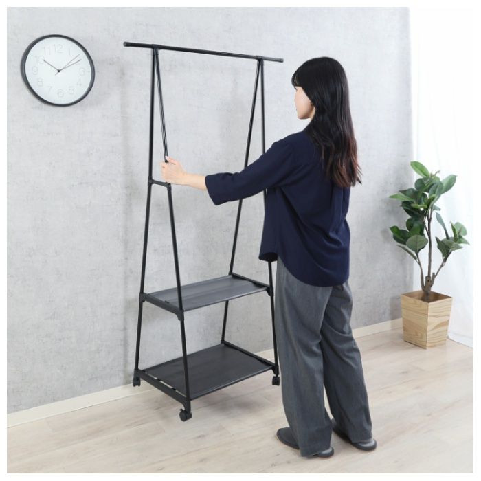 A型ハンガーラック　キャスター付き 51125の説明画像5