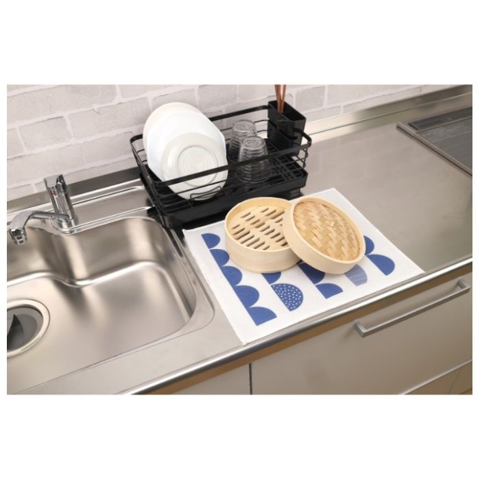 サンベルム 食器乾燥マット 吸水速乾 40cm ブルーの説明画像5