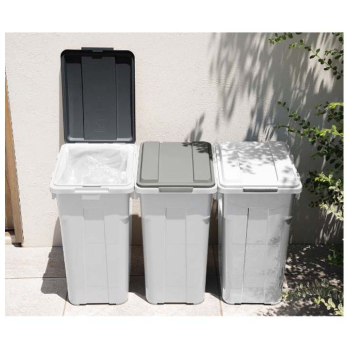 フタが選べる連結ペール　フタ 45　ダークグレーの説明画像2