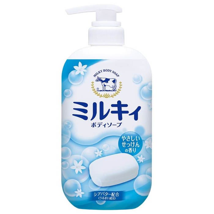 牛乳石鹸共進社 ミルキィボディソープ やさしいせっけんの香り ポンプ付 550ml