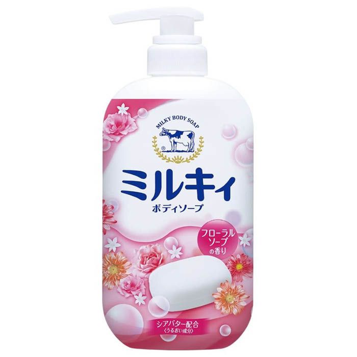 牛乳石鹸共進社 ミルキィボディソープ フローラルソープの香り ポンプ付 550ml