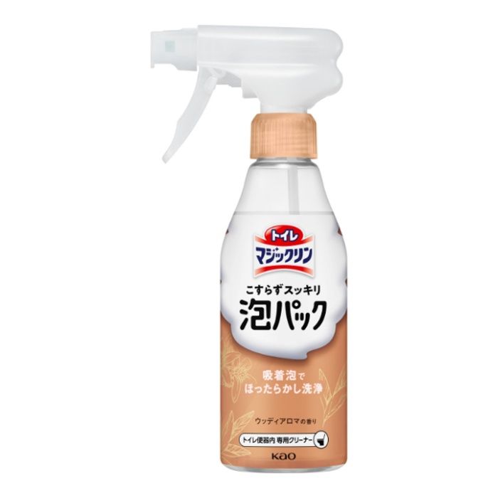 花王 トイレマジックリンこすらずスッキリ泡パックウッディアロマの香り本体 300ml