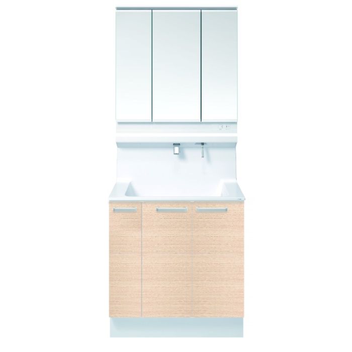 TOTO 洗面化粧台オクターブLite　W900　ワイド三面鏡　片引出 LDSF090BJGDN1+LMFS090A3GLC1G