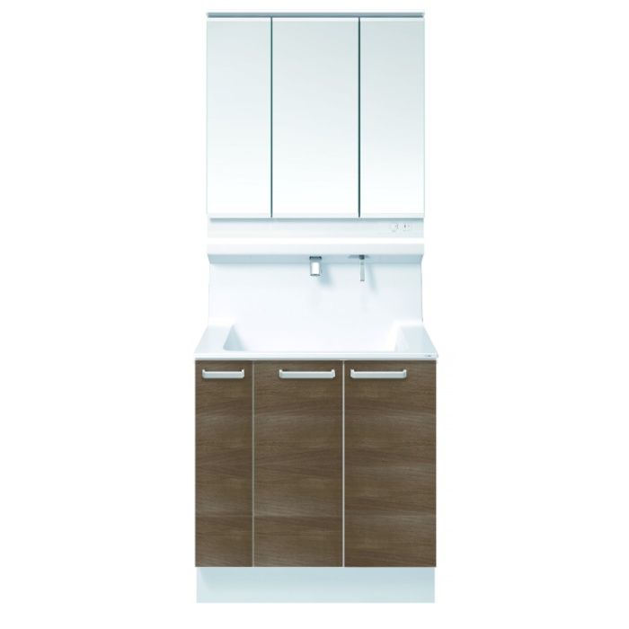 TOTO 洗面化粧台オクターブLite　W900　ワイド三面鏡　片引出 LDSF090BJGDN1+LMFS090A3GLC1G