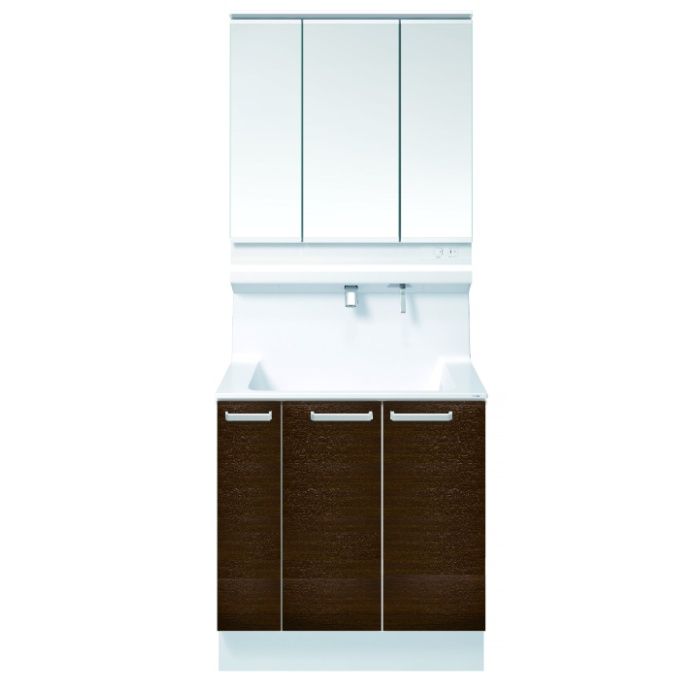 TOTO 洗面化粧台オクターブLite　W900　ワイド三面鏡　片引出 LDSF090BJGDN1+LMFS090A3GLC1G