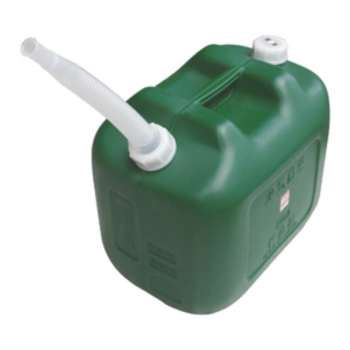 ポリエチレン軽油缶20L緑 D-KEIYU20L