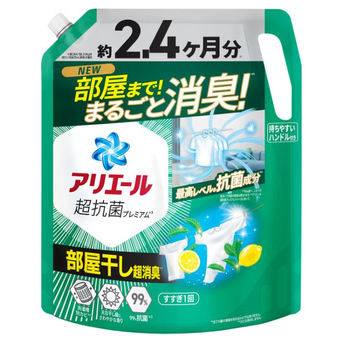 P&G アリエールジェル 部屋干し詰替1720g