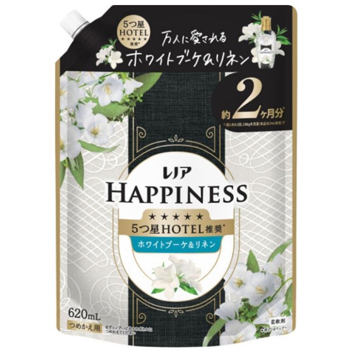 P&G レノアハピネス夢ふわタッチ ホワイトブーケ&リネン詰替620ml
