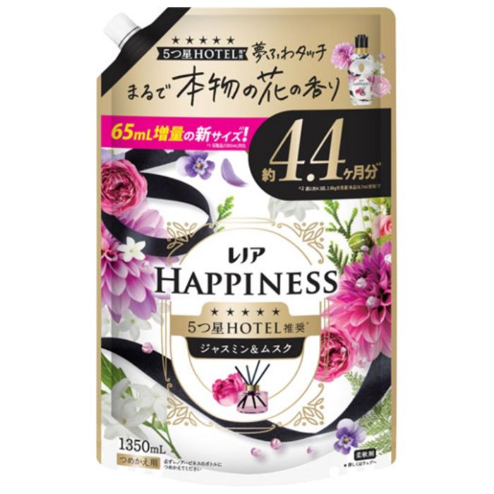 P&G レノアハピネス夢ふわタッチ ジャスミン&ムスク詰替1350ml