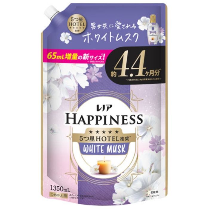 P&G レノアハピネス夢ふわタッチ ホワイトムスク詰替1350ml