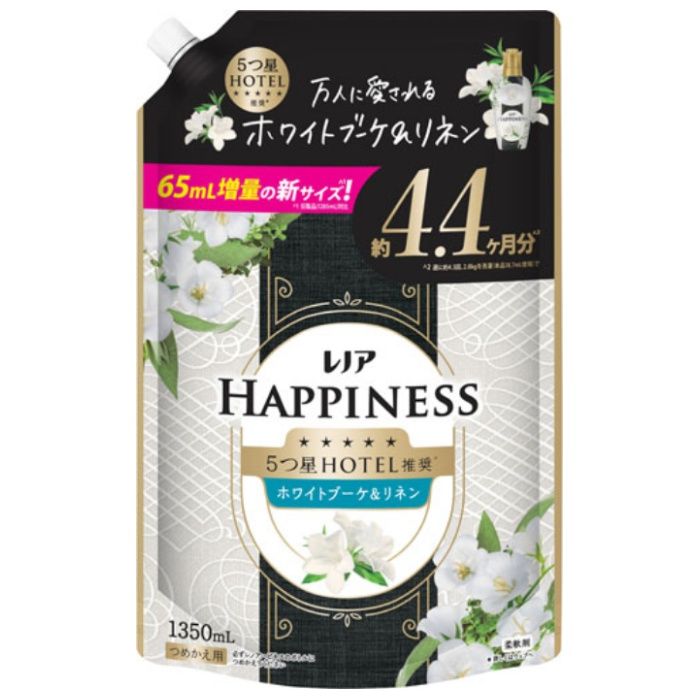 P&G レノアハピネス夢ふわタッチ ホワイトブーケ&リネン詰替1350ml