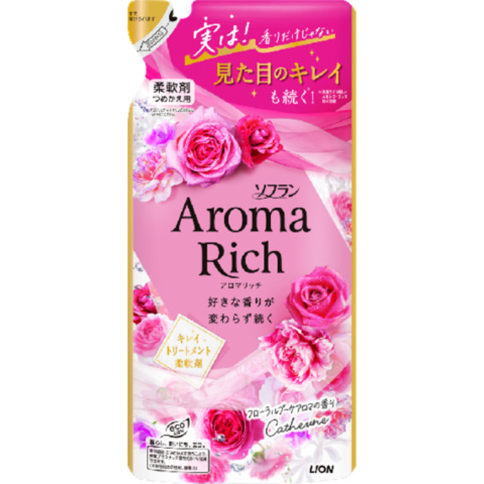 アロマリッチ 柔軟剤 キャサリン(フローラルブーケアロマ)の香り詰替380ml