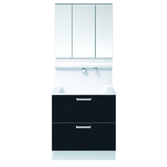 TOTO 洗面化粧台オクターブLite　W900　スイング三面鏡　二段引出 LDSF090BQGDN1+LMFS090A3SLC1G