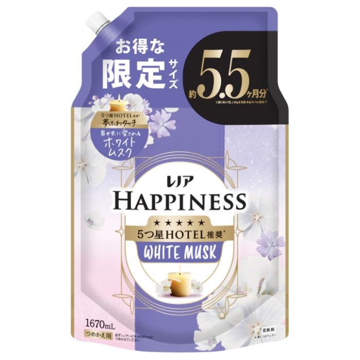 P&G レノアハピネス夢ふわタッチ ホワイトムスク詰替1670ml