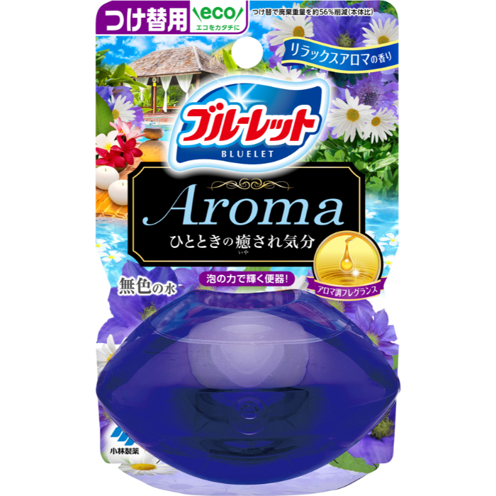 液体ブルーレットおくだけアロマ トイレ用合成洗剤 リラックスアロマの香り 付替70ml