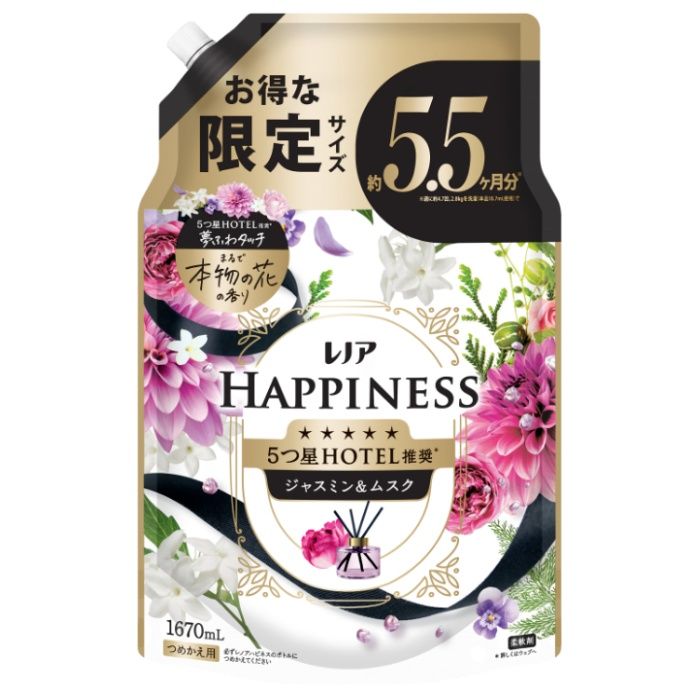 P&G レノアハピネス夢ふわタッチ ジャスミン詰替1670ml