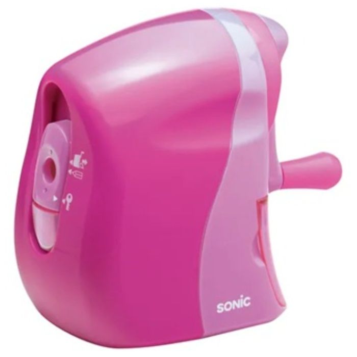 ソニック かるハーフ手動鉛筆削り　桃 SK802Pの説明画像2