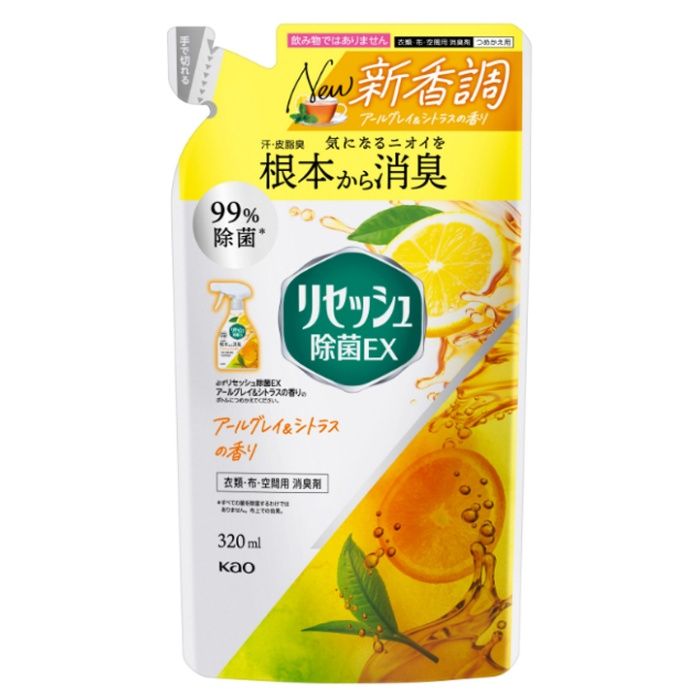 花王 リセッシュ除菌EX アールグレイ&シトラスの香り つめかえ用 320ml