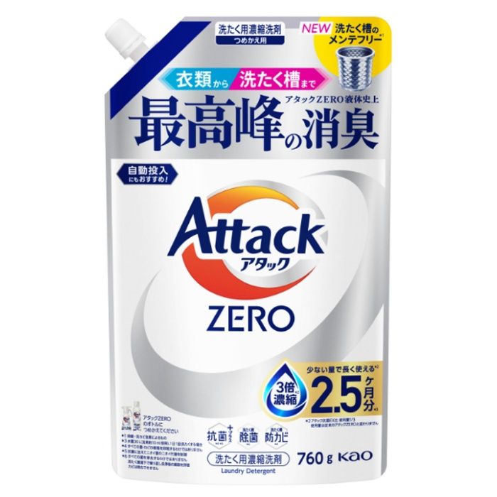 花王 アタックZERO つめかえ用 760g