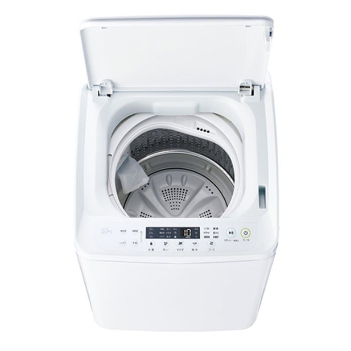 ハイアール 3.3kg全自動洗濯機 JW-C33B(W)の説明画像5