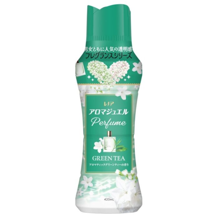 レノア アロマジュエル Perfume お洗濯の香り付けビーズ アロマティックグリーンティーの香り 本体 420ml