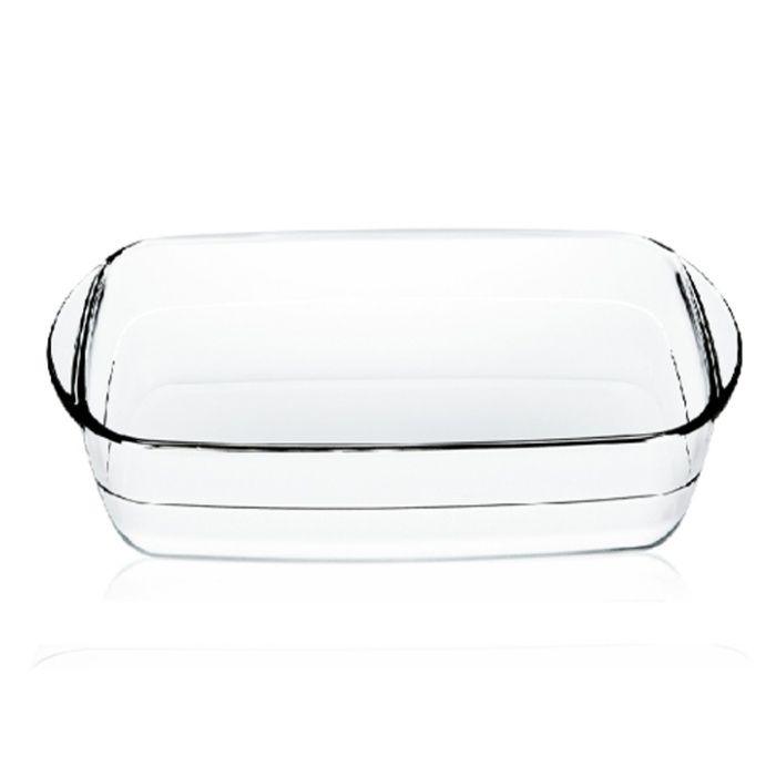 デリッシュライフ 耐熱ガラス食器 長角スクエア型 900ml