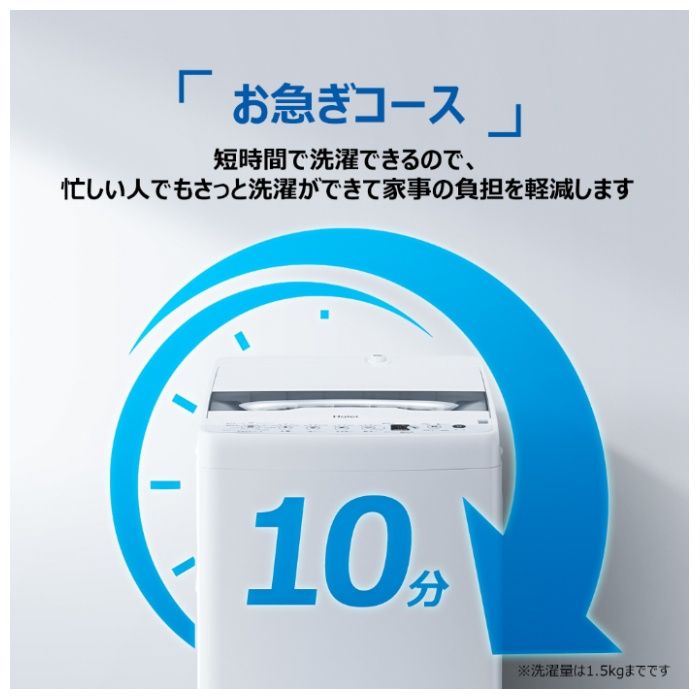 ハイアール 6.0kg全自動洗濯機 JW-HS61D(W)の説明画像5