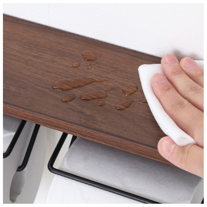 トイレットペーパーホルダー 2ロール BR×BKの説明画像5