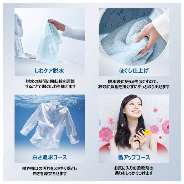 Haier(ハイアール) 8.0kgDD全自動洗濯機 JW-XD80A(W)の説明画像9